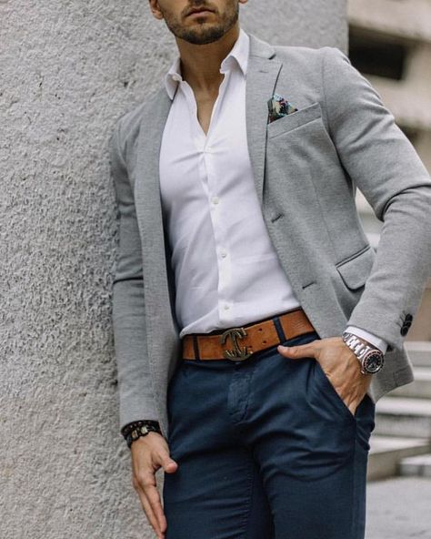 Business Casual Looks For Men, Blazer Outfits Men, Mens Business Casual Outfits, Blazer Outfits Casual, Formal Men Outfit, Older Man, Mens Fashion Blazer, Mens Fashion Smart, Traje Casual