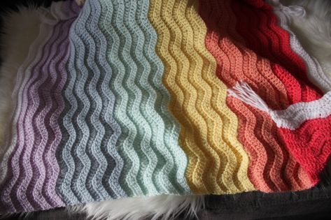 Crochet Zig Zag, Zig Zag, Crochet Stitches, Free Crochet, Crochet Blanket, Coin, Plaid, Crochet