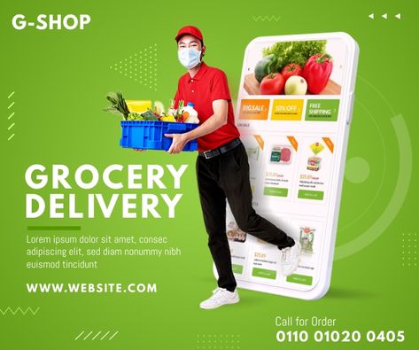 Grocery Flyer, Vegetable Delivery, Parent Board, Grocery Ads, App Promotion, Web Ads, Groceries App, Window Display Design, Name Card Design