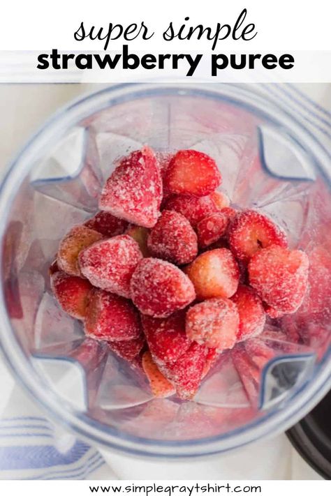 Frozen Strawberry Recipes, Baby Food Combinations, Ice Cream Yogurt, Drink Recipies, Fruit Yogurt, Healthy Strawberry, Strawberry Baby, Baby Puree Recipes, Baby Puree