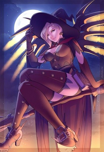 The witch mercy Mercy Pfp Overwatch, Witch Mercy Cosplay, Mercy Witch, Mercy Pfp, Mercy Fanart, Overwatch Mercy, Zed League Of Legends, Fictional Women, Overwatch Wallpapers