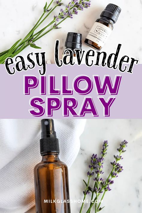 Lavender Sleep Spray, Linen Spray Recipe, Diy Linen Spray, Lavender Room Spray, Lavender Pillow Spray, Essential Oil Spray Recipes, Room Spray Recipe, Lavender Sleep, Lavender Linen Spray