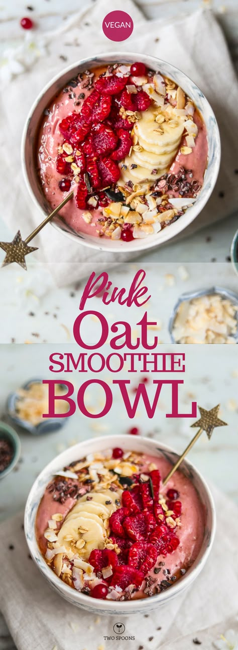 Smoothie Bowl Easy, Smoothie Bowl Vegan, Vegan Smoothie Recipes, Oat Smoothie, Best Smoothie Recipes, Healthy Vegan Snacks, Smoothie Bowl Recipe, Vegan Smoothies, Healthy Smoothie