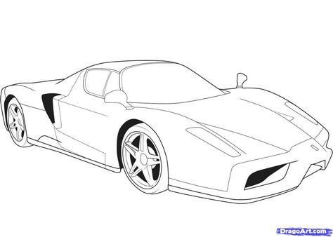 Ferrari drawing Logo Drawing Ideas, Sports Car Drawing, Most Expensive Ferrari, Vehicle Drawing, Car Drawing Easy, Draw Cars, Cartoon Car Drawing, Drawing Pictures, Pop Art Drawing