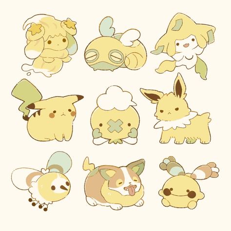 Hedgehog Pokemon, Eevee Cute, Pokemon W, Pokemon Painting, Pokemon Sketch, Pokemon Breeds, Pokemon Gif, Pokemon Stickers, Pokemon Eeveelutions