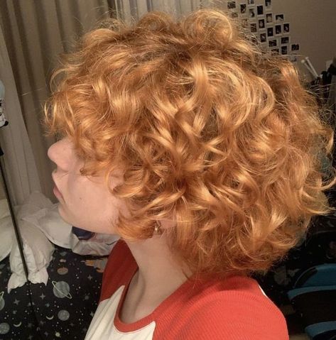 Curly Ginger Hair, Dr Mundo, Hair Inspiration Short, Short Curly Haircuts, Haircuts For Curly Hair, Haircut And Color, Fluffy Hair, Hair Reference, Cut My Hair