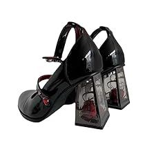 Gothic High Heels, Black Mary Jane Shoes, Mary Jane Platform Shoes, Zapatos Mary Jane, Mary Jane High Heels, Gothic Rose, Cosplay Shoes, Platform Mary Janes, Design Clothes