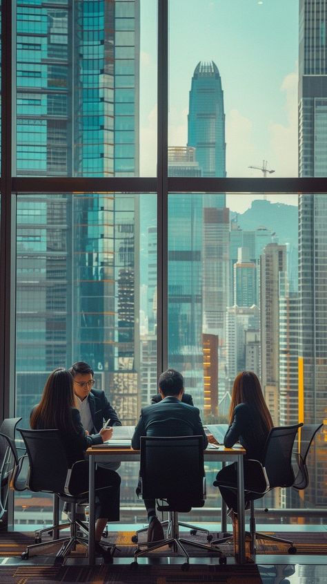 Corporate Meeting View: Three professionals engaged in a serious business meeting in a high-rise building with cityscape views. #business #cityscape #meeting #professionals #high-rise #aiart #aiphoto #stockcake ⬇️ Download and 📝 Prompt 👉 https://ayr.app/l/Jw7V Corporate Meeting, High Rise Building, Business Meeting, Modern Office, Creative Words, View Image, Terms Of Service, Office Design, Free Photos