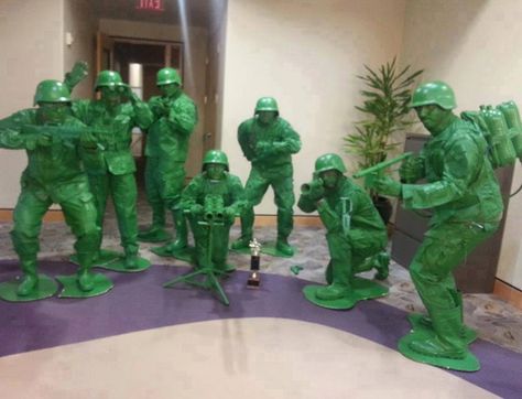 Army Men. View more cosplay at http://www.pinterest.com/SuburbanFandom/cosplay-diary/ Army Guys, Best Group Costumes, Army Theme, Army Costume, Fun Group, Group Costumes, Army Men, Best Cosplay, Www Pinterest Com