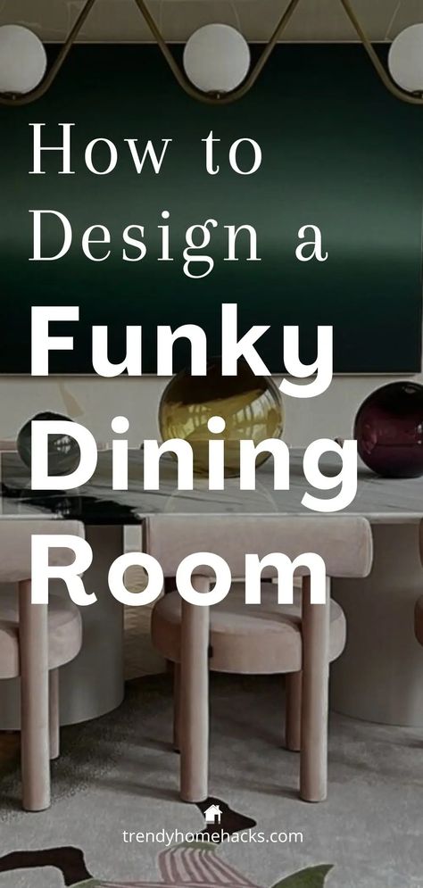 How to Design a Funky Dining Room Maximalist Dining Rooms, Modern Eclectic Dining Room, Funky Kitchen Ideas, Maximalist Dining Room, Funky Dining Room, Kitchen Eclectic, Island Farmhouse, Funky Kitchen, Your Space