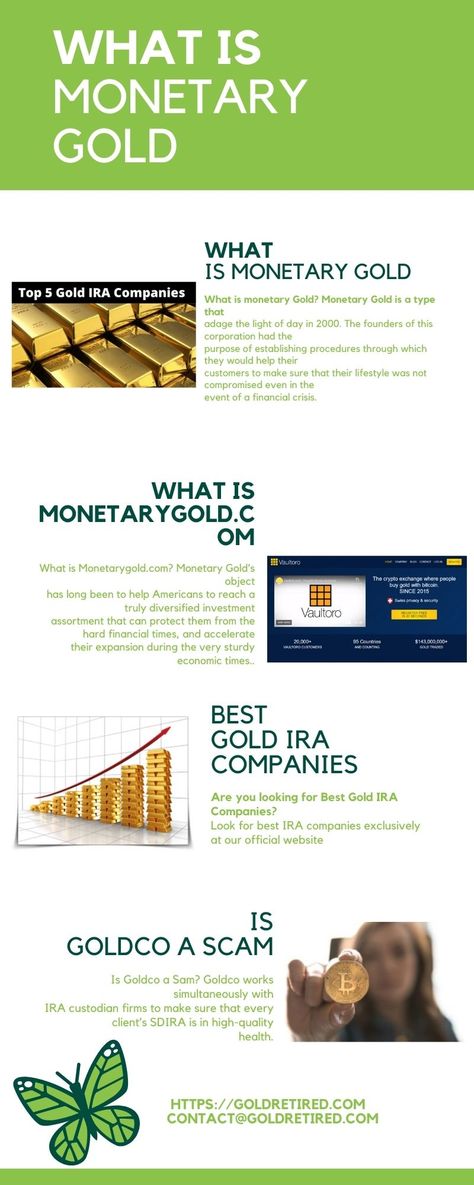 What is monetary Gold? Monetary Gold is a type that adage the light of day in 2000. The founders of this corporation had the purpose of establishing procedures through which they would help their customers to make sure that their lifestyle was not compromised even in the event of a financial crisis. Gold Ira, Traditional Ira, Investing For Retirement, The Ira, Mining Company, Financial Crisis, Investment Accounts, Investment Portfolio, Start Investing