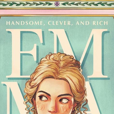 Lauren 🧃 on Instagram: "Handsome, clever, and rich! . Finally got around to making some Emma art! Based on the 2020 film because its my favorite adaptation 🫶 so here’s a movie poster/book cover?? design for fun! Prints and posters available on inprnt! . . . . #emmawoodhouse #emma2020 #emmajaneausten #coverillustration #janeausten #fanartdrawing #fanartwork #characterillustration #digitalillustration #digitalpaintings #digitalpainter #procreateillustration #procreatepainting #digitalillustrator Emma Artly, Emma. 2020, Emma Woodhouse, Emma Jane Austen, Poster Book, Fan Art Drawing, Adaptation, Book Cover Design, Jane Austen