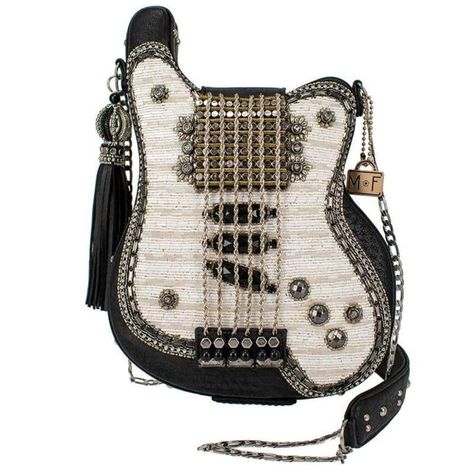 Music Beaded Bags & Accessories from Mary Frances. Artistically designed bags made with thousands of glass beads for the music lover. Mary Frances Bags, Novelty Handbags, Spring Purses, Music Black, Guitar Bag, Rocker Girl, Catty Noir, Mary Frances, Beaded Jewels