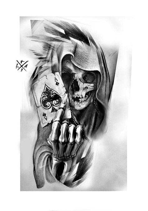 Sketches For Tattoos, Halloween Tattoo Designs, Halloween Sketches, Themed Tattoos, Skull Rose Tattoos, Skull Hand Tattoo, Filigree Tattoo, Grim Reaper Tattoo, Mexican Art Tattoos