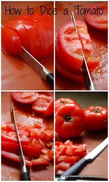 How to Seed and Dice Tomatoes Dinner Ideas For Families, Learning How To Cook, Knife Skills, Kitchen Tricks, Culinary Techniques, Kitchen Tips And Tricks, Cooking 101, Cooking Basics, Food Info