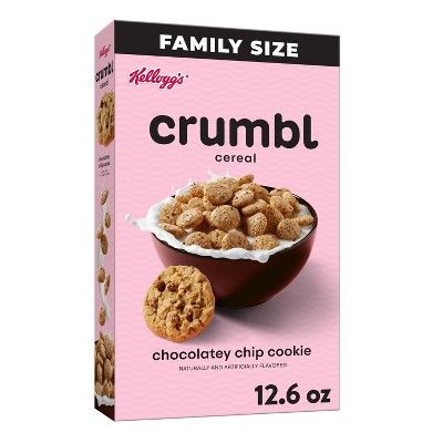 Kellogg’s Crumbl Cookies Cereal - 12.6oz Cookies Cereal, Cookie Breakfast, Milk Chocolate Chip Cookies, Cereal Cookies, Crumbl Cookies, Under 300 Calories, Filling Snacks, Fresh Baked Cookies, Cookie Flavors