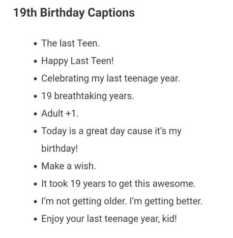 #captions #instacaptions #trendycaptions #birthdaycaptions #shortcaptions 19 Birthday Quotes, Birthday Captions For Myself, Friend Captions, Captions Short, Outfit Captions, Happy Birthday Captions, Short Captions, One Word Instagram Captions, Boyfriend Funny