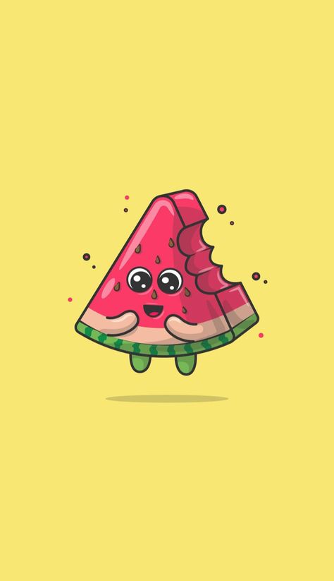 Watermelon Wallpaper Iphone, Cute Watermelon Wallpaper, Watermelon Emoji, Watermelon Aesthetic, Watermelon Cartoon, Watermelon Wallpaper, Yalda Night, Pink Flowers Wallpaper, Cute Watermelon