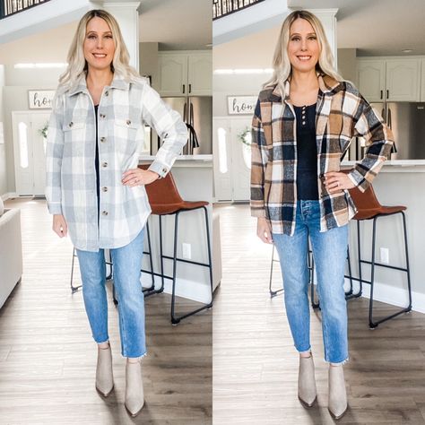 Shacket Outfit Winter, Shacket Outfit Ideas, Shacket Outfits, Shacket Outfit Women, Style Shacket, Shacket Style, Shacket Outfit, Chunky Chelsea Boots, Cute Thanksgiving Outfits