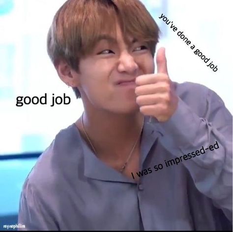 Impressed Reaction Pic, Proud Reaction, Bts Reaction, Bts Texts, Bts Meme Faces, Reaction Memes, Bts Reactions, Korean Babies, Bts Meme