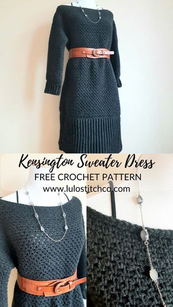 Sweater Dress Pattern, Crochet Sweater Dress, Clothes Tutorial, Stylish Sweater, Mode Crochet, Crochet Skirts, Crochet Clothes For Women, Haken Baby, Crochet Clothes Patterns