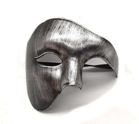 Half Face Halloween Mask Phantom Of the Opera Costume Adult Outfit Venetian Carnival Masquerade Party Fancy Dress Cosplay For Men Women Cosplay For Men, Carnival Masquerade, Opera Mask, Venetian Carnival, Half Mask, Halloween Mask, Half Face, Masquerade Party, The Opera