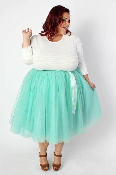 Tulle Skirt Plus Size, Tulle Skirts Outfit, Figure Fashion, Pastel Dress, Tulle Tutu Skirt, Full Figure Fashion, Tulle Tutu, Business Wear, Curvy Plus Size