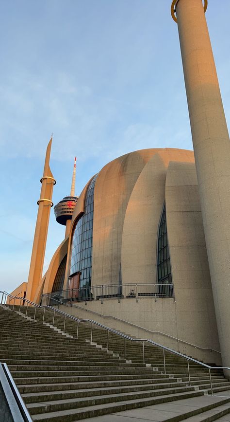 Cologne Central Mosque, Cologne Mosque, Arab Gold, Central Mosque, Islam Love, Islamic Culture, Beautiful Mosques, Love In Islam, Beauty Of Islam