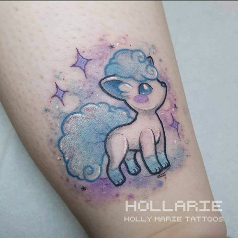 “Little Alolan Vulpix from today ❄💜 thanks Shanice 😁 💌 I'll be taking bookings for Nov / Dec from tomorrow, I also have space at the end of…” Alolan Ninetales Tattoo, Vulpix Tattoo Design, Alolan Vulpix Tattoo, Fennekin Tattoo, Alolan Vulpix Art, Vulpix Tattoo, Pokemon Tattoo Design, Animated Tattoos, Eevee Tattoo