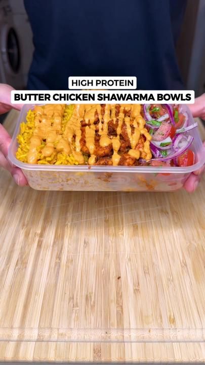 Chicken Shawarma Rice, Shawarma Rice, Creamy Butter Chicken, Shawarma Chicken, Butter Chicken Sauce, Shawarma Spices, Healthy High Protein Meals, Tasty Chicken, Easy Healthy Meal Prep