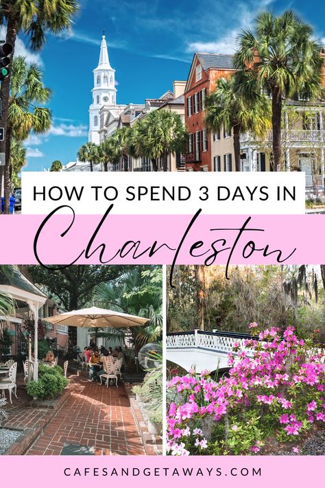 How to spend 3 Days in Charleston for couples, first-timer's and those who have already been to the city before! This guide is for everyone and include some things to do outside of the downtown area. Charleston Downtown, Charleston Things To Do, Charleston Itinerary, Savannah Georgia Travel, Things To Do Outside, Charleston Travel Guide, South Carolina Travel, Couples Weekend, Charleston Travel