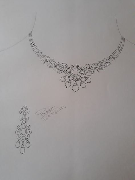 Simple Jewelry Drawing, Necklace Designs Sketch, Necklace Sketch Design, Necklace Drawing Sketch Simple, Diy Healing Balm, Accessories Design Sketch, Simple Jewellery Designs, Jewel Drawing, Necklace Drawing