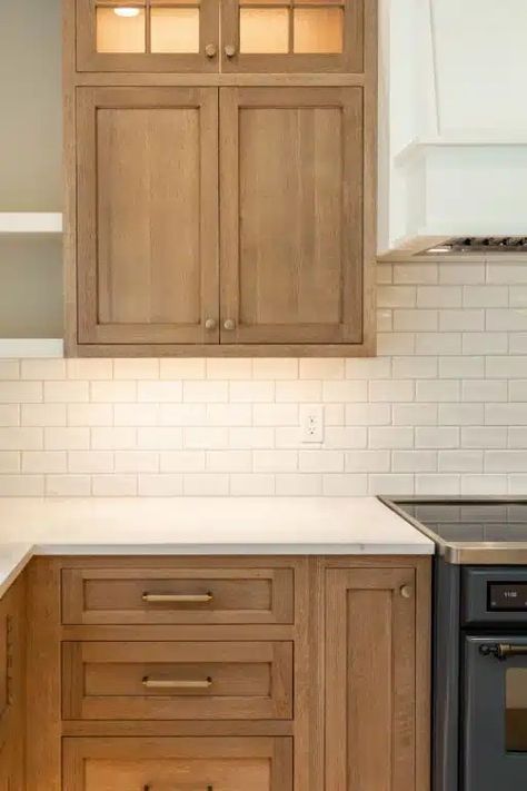 Custom Cabinetry, White Oak Shaker Cabinets Oak Shaker Cabinets, Oak Shaker Kitchen, White Oak Kitchen Cabinets, Kitchen Wishlist, Unfinished Kitchen Cabinets, Cream Kitchen Cabinets, Kitchen Revamp, Kitchen 2023, White Oak Kitchen