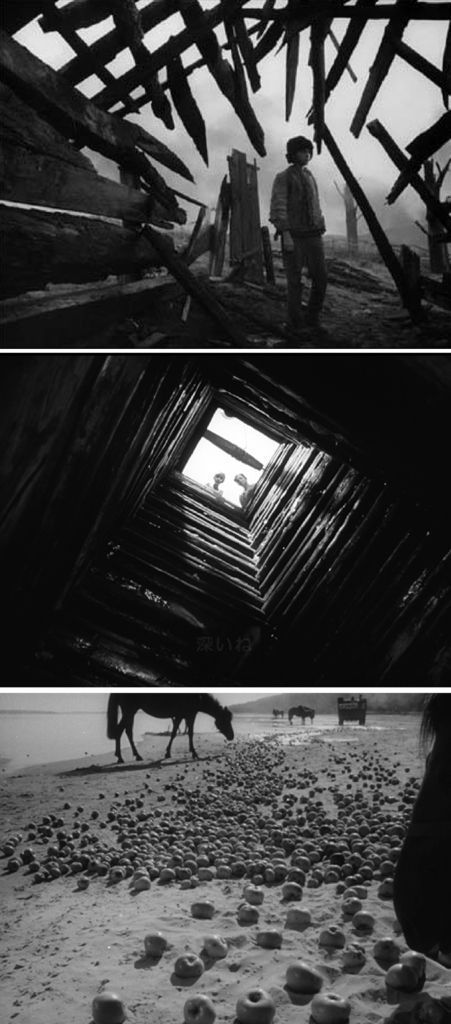 Ivan's Childhood Tarkovsky, Andrei Tarkovsky Cinematography, Ivans Childhood, Tarkovsky Cinematography, Film Composition, Movie Photography, Cinematography Composition, Movie Frames, Andrei Tarkovsky