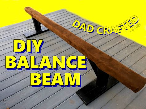 A good friend of mine approached me about making a balance beam. Seemed easy enough. Glue up some 2×4’s and attach some legs and boom! Balance beam! But as I got into it I began to realize there was going to be a kid jumping up and down on this thing repeatedly, so I wanted it to be sturdy and safe. So this is how I did it. Diy Balance Beam Gymnastics, How To Make A Gymnastics Balance Beam, Wooden Balance Beam, Gymnastics Beam Diy, How To Make A Balance Beam, Balance Beam Diy, Outdoor Balance Beam Diy, Wood Balance Beam, Homemade Balance Beam