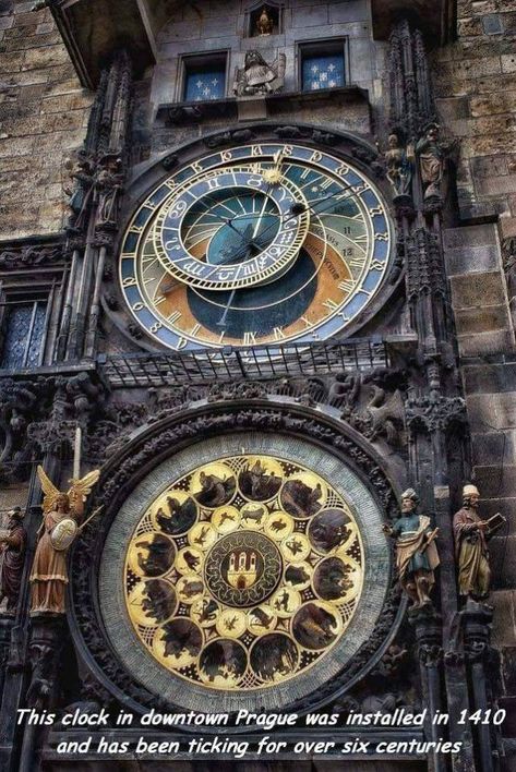 32 - 42 Choice Killer Pics To Make Your Weekend Great Steampunk Architecture, Décor Steampunk, Prague Astronomical Clock, Astronomical Clock, Steampunk Tendencies, Outdoor Clock, Steampunk Clock, Old Clocks, Victorian Steampunk