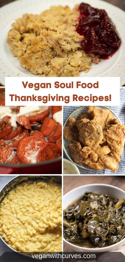 Soul Food Thanksgiving, Fried Oyster Mushrooms, Dairy Free Mac And Cheese, Vegan Thanksgiving Menu, Thanksgiving Vegan, Health Lunch, Vegan Thanksgiving Dinner, Fried Oyster, Vegan Cornbread