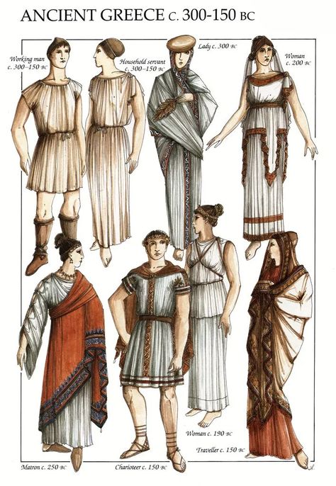 Ancient Greece Clothing, Ancient Greek Dress, Ancient Greece Fashion, Ancient Roman Clothing, Ancient Greek Clothing, Roman Clothes, Greek Dress, Greek Antiquity, Greek Costume