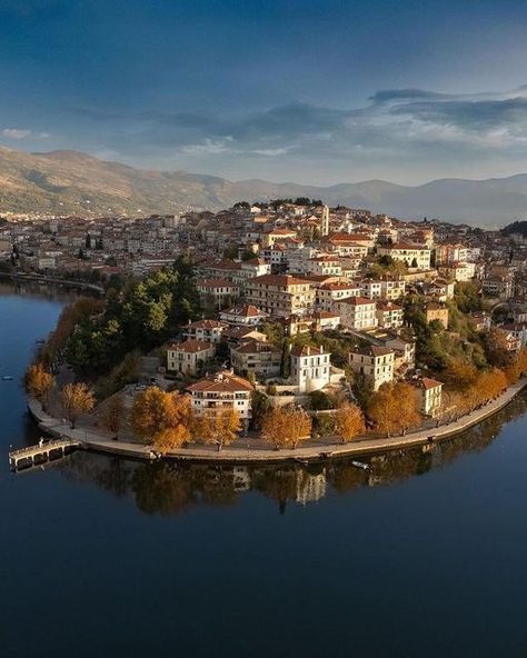 Greek Reporter on Instagram: "Amazing Kastoria 🇬🇷 . . . @chris_kap.21 . . . #travelgreece #visitgreece #greekdestinations #kastoria #greeknature #greekstagram #photography #hellas #ellada #greece #lake #nature #laketown" Corfu Island, Athens Acropolis, Mykonos Island, Santorini Island, Visiting Greece, Greek Island, Fishing Villages, Greece Travel, Mykonos