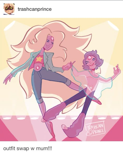 Rainbow Quartz mom and Rainbow Quartz son! Dancing and happy together! Dancing Cartoon, Steven Universe Fusion, Steven Uni, Steven Universe Au, Steven Universe Drawing, Steven Universe Memes, Steven Universe Funny, Steven Universe Characters, Steven Universe Comic