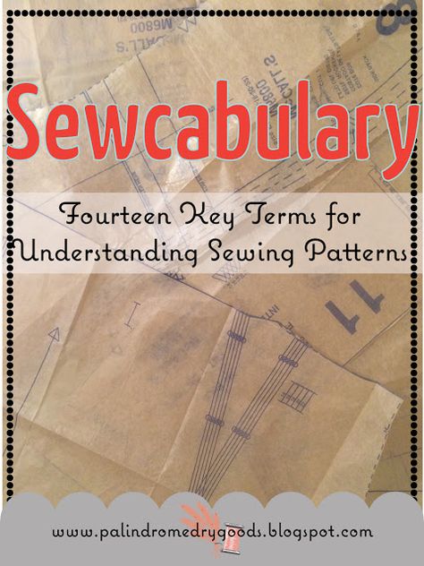 Vocabulario de Costura Sewing Terms, Sewing 101, Beginner Sewing Projects Easy, Sewing Class, Sewing Lessons, Pattern Drafting, Sewing Skills, Sewing Projects For Beginners, Love Sewing