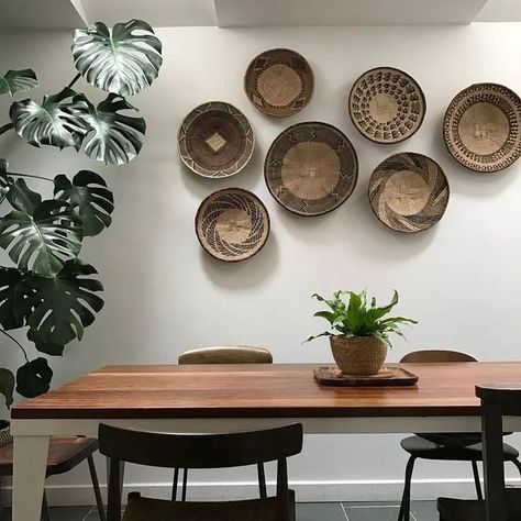 Future Mansion, African Products, African Wall Baskets, Basket Wall Art, African Wall Art, Feature Wallpaper, House Deco, Wall Basket, African Baskets