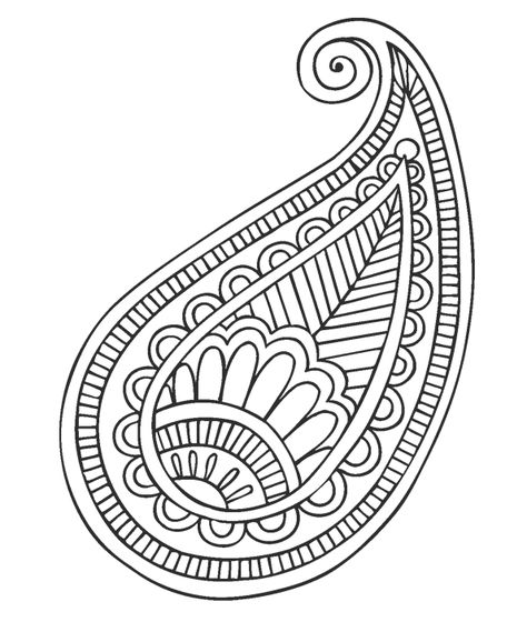 Paisley Drawing, Muster Tattoos, Mandalas Painting, Paisley Art, Mandalas Drawing, 자수 디자인, Zentangle Patterns, Mandala Drawing, Zentangle Art