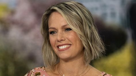 Dylan Dreyer, 1980s Hair, Red Dress Sleeves, Pulled Back Hairstyles, Hoda Kotb, Downtown New York, Red Dress Women, Pencil Skirt White, Professional Attire