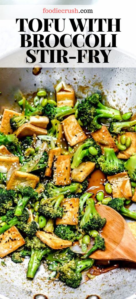 Dinner Recipes Tofu, Teriyaki Broccoli, Teriyaki Recipes, Tofu Broccoli Stir Fry, Tofu And Broccoli, Tofu Broccoli, Tofu Recipes Healthy, Tofu Recipes Easy, Plant Based Recipes Dinner