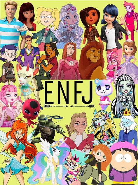 A bunch of cartoon/animated characters with the enfj personality type. #pdb #PDB #ENFJ #enfj #cartoon #personalitytype #character Enfj Movies, Enfj Movie Characters, Enfj Celebrities, Enfj Personality Characters, Enfj T Personality, Enfj Anime Characters, Enfj X Entp, Enfj Aesthetics, Enfj Characters