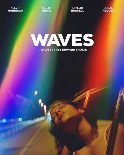 Waves Movie, Kelvin Harrison Jr, Lucas Hedges, Renée Elise Goldsberry, Sterling K Brown, James Wilson, Alexa Demie, Wave Poster, Pretty Aesthetic