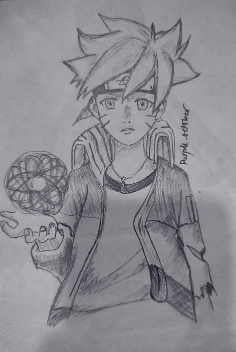 Pencil drawing Boruto Sketch, Sketch Pencil, Pencil Drawing, Pencil Drawings, Sketch, Pencil, Humanoid Sketch, Drawings, Quick Saves