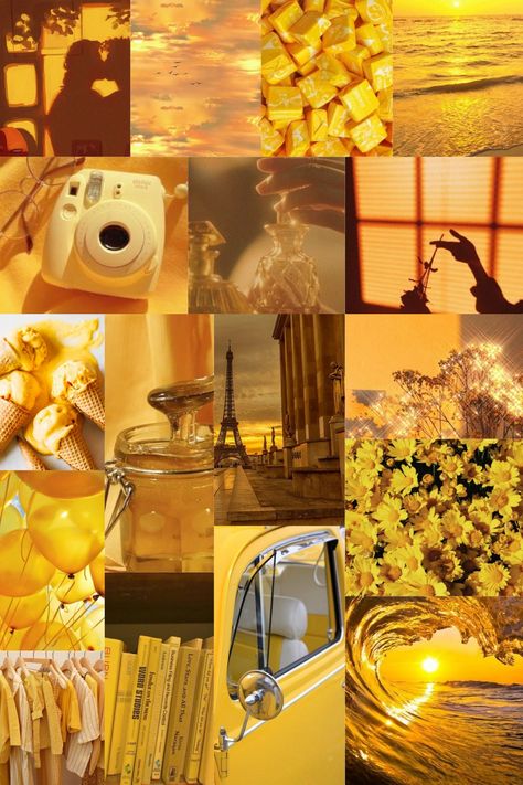 Yellow Collage Wallpaper Aesthetic, Yellow Moodboard Painting, Yellow Mood Board Aesthetic, Yellow Asthetic Wallpers, Yellow Asthetics Photos, Yellow Vision Board, Aesthetic Collage Yellow, Giallo Aesthetic, Friendship Questionnaire