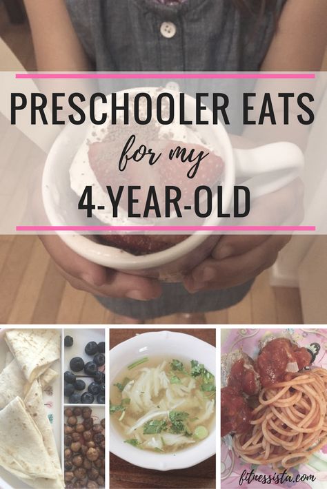 Preschooler Meals for my 4-year-old | fitnessista.com Preschooler Meals, 4 Year Lunch Ideas, Toddler Meals 4 Year, Preschool Meals, Preschool Food, Daycare Meals, Meals For Four, Toddler Dinner, Healthy Baby Food